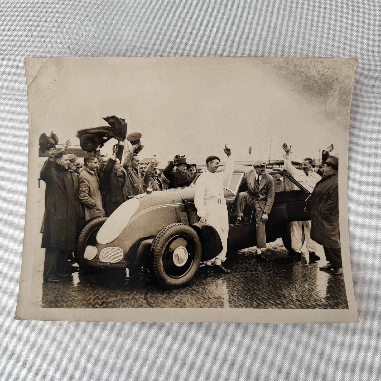 Press Photo Photograph George Eyston Land Speed Record Racing Car Brooklands