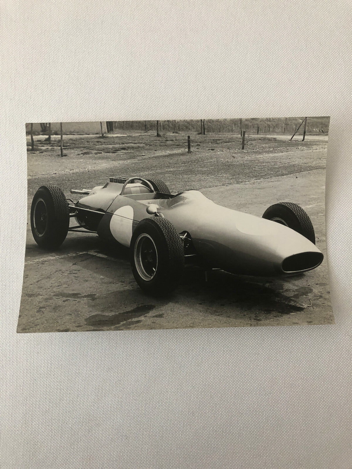 Vintage Racing Car Press Photo Photograph Print 