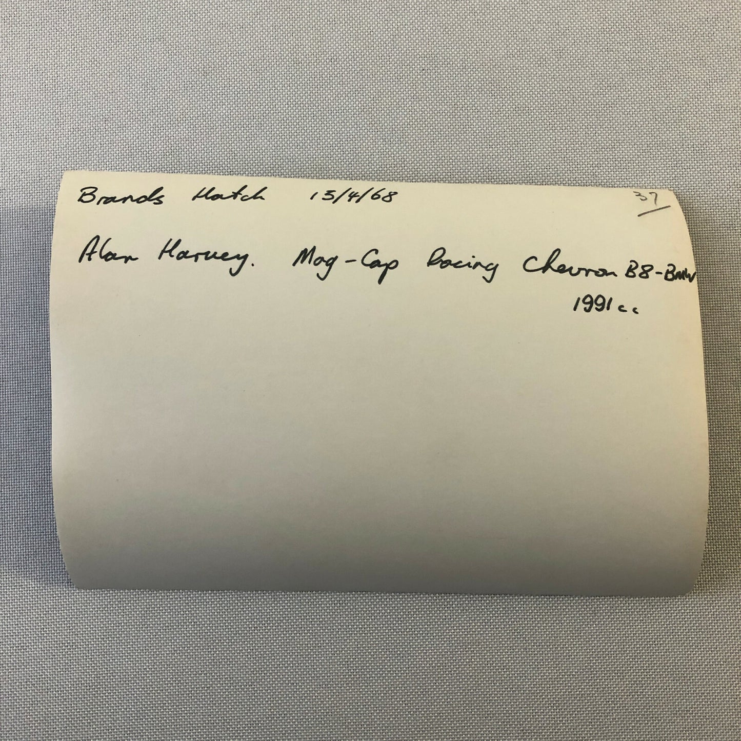 Vintage Racing Photo Photograph Print - Brands Hatch 1968 Alan Harvey Chevron B8