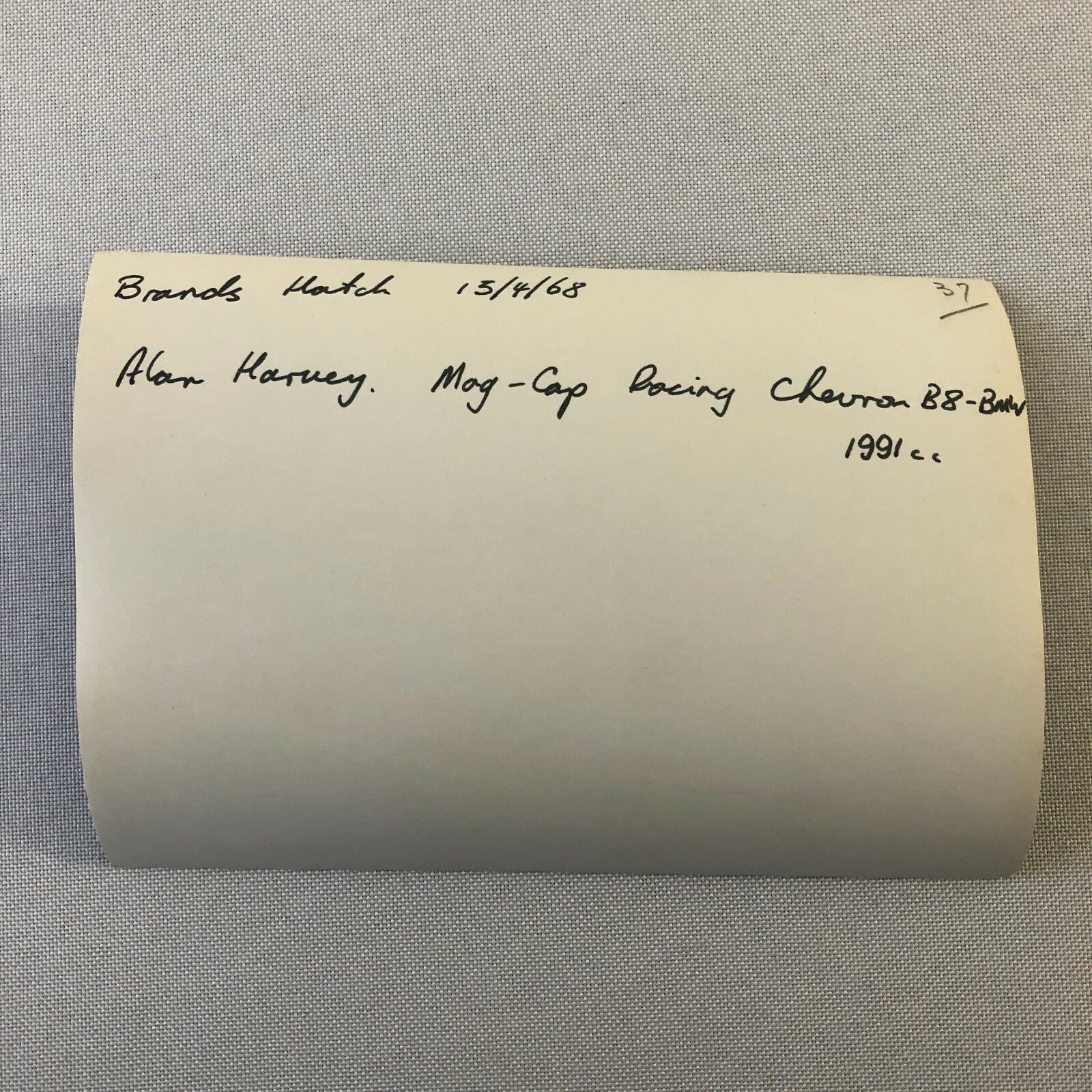 Vintage Racing Photo Photograph Print - Brands Hatch 1968 Alan Harvey Chevron B8