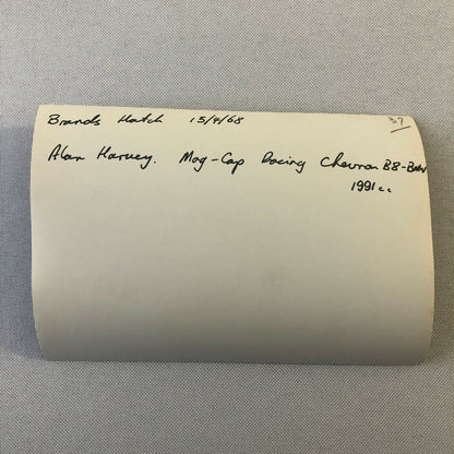 Vintage Racing Photo Photograph Print - Brands Hatch 1968 Alan Harvey Chevron B8