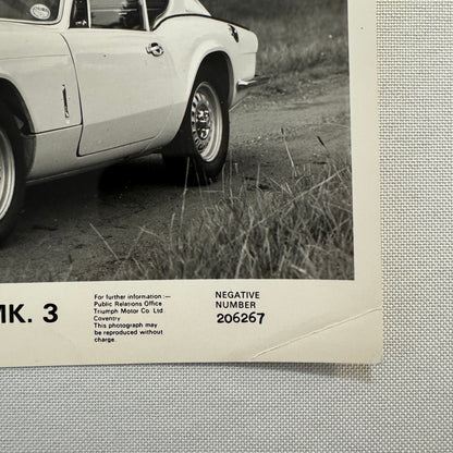 Triumph GT6 Mark 3 Car Factory Press Photo Photograph