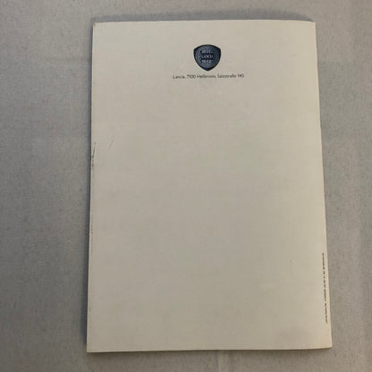 Lancia Dedra Car Sales Brochure Catalog Dedra German Text