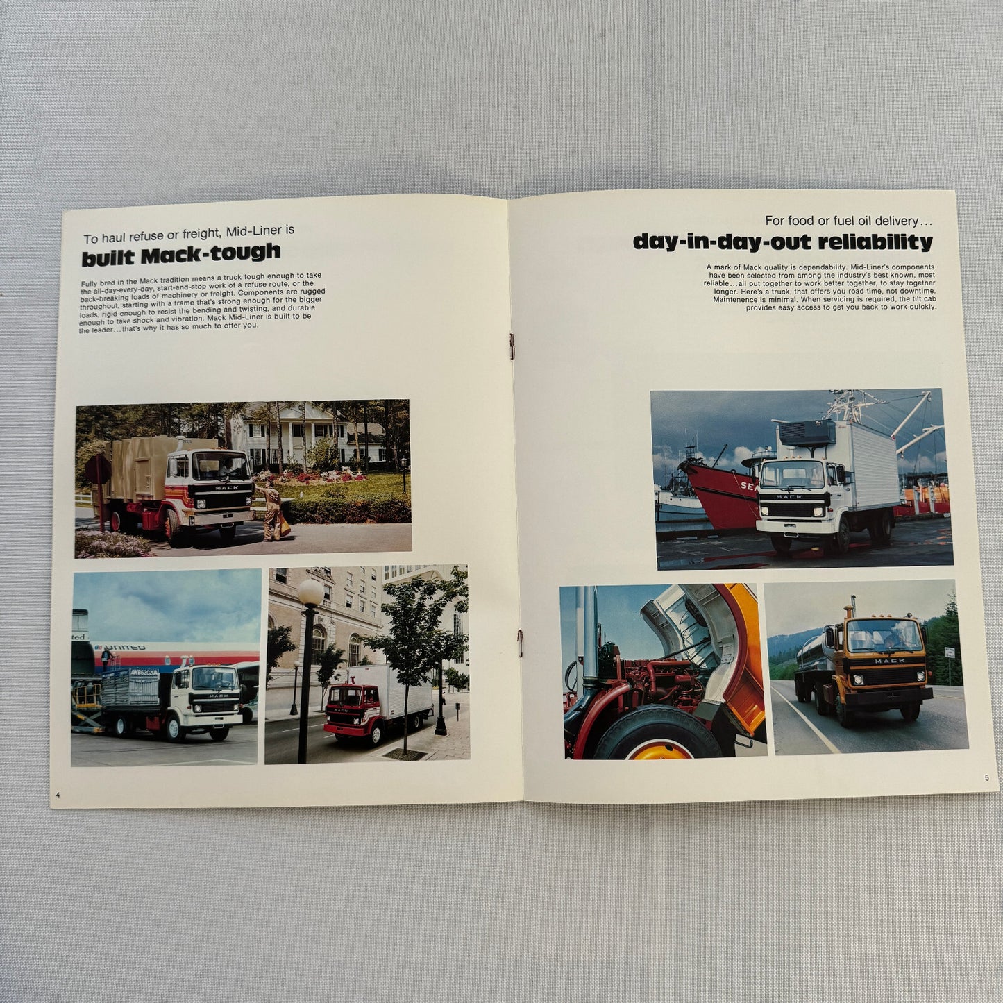Mack Midliner Tractor Truck Sales Brochure Catalog MS200P MS300P MS300T