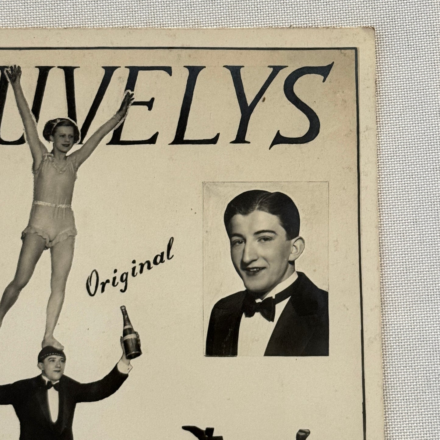 Vintage Circus Performer Act Photo Photograph The Juvelys Juggling Acrobats