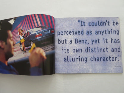 1998 Mercedes CLK Class Sales Brochure Catalog Advertising CLK320 Coupe