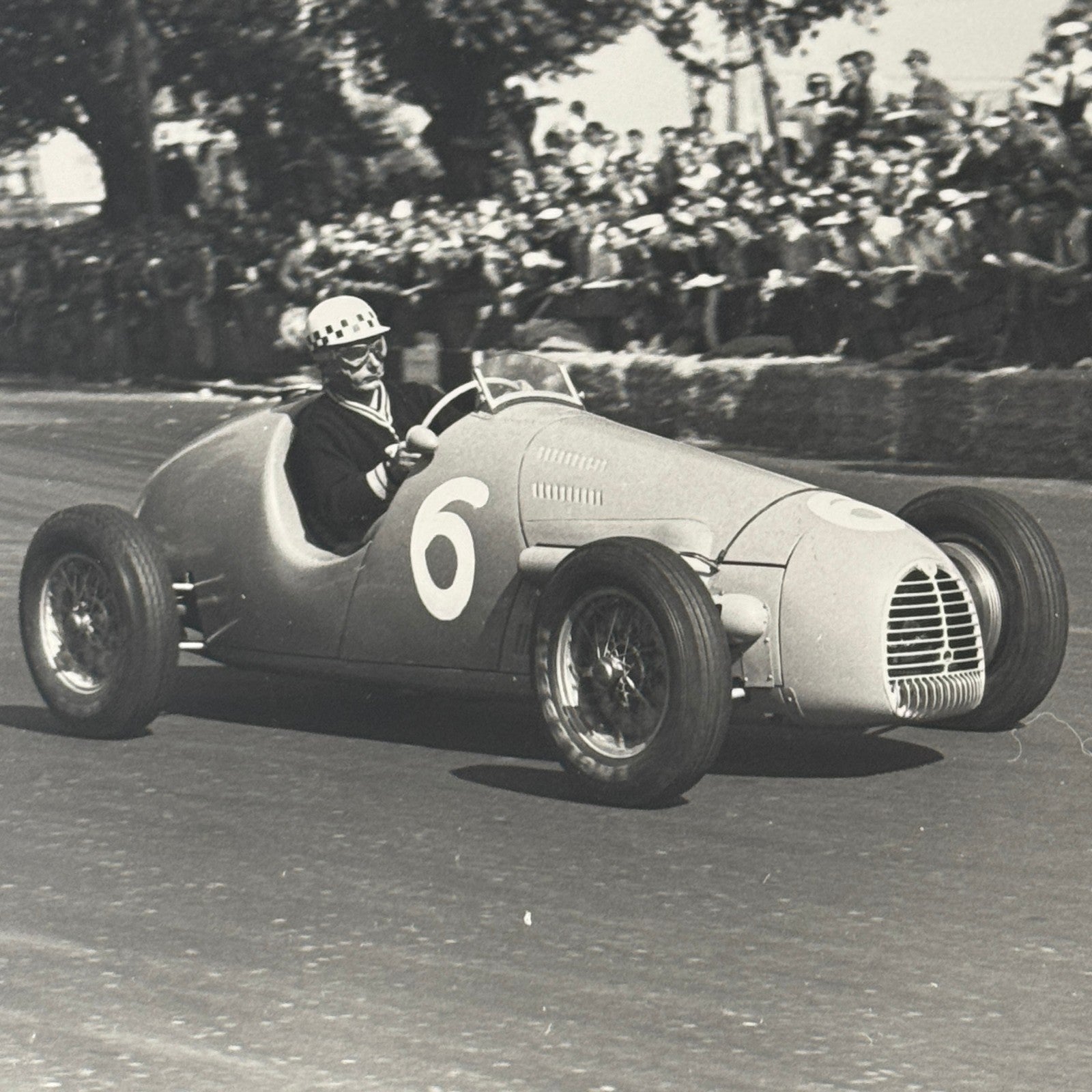 Jean Behra Racing Driver 1952 Swiss Grand Prix Gordini Car Photo Photograph