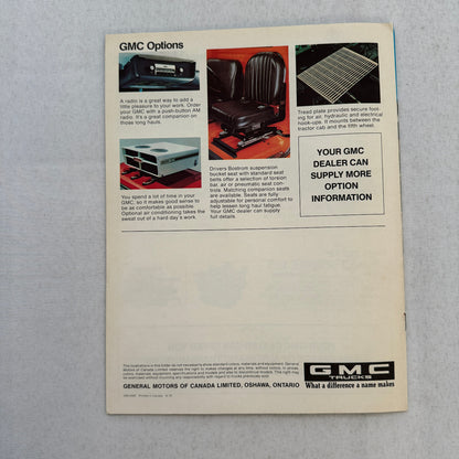 GMC Medium Duty Truck Sales Brochure Catalog 5000 6000 6500 7500 Series Models