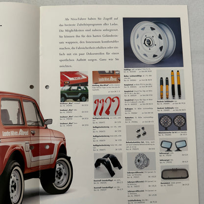 Lada Niva ACCESSORIES Car Sales Brochure Catalog GERMAN