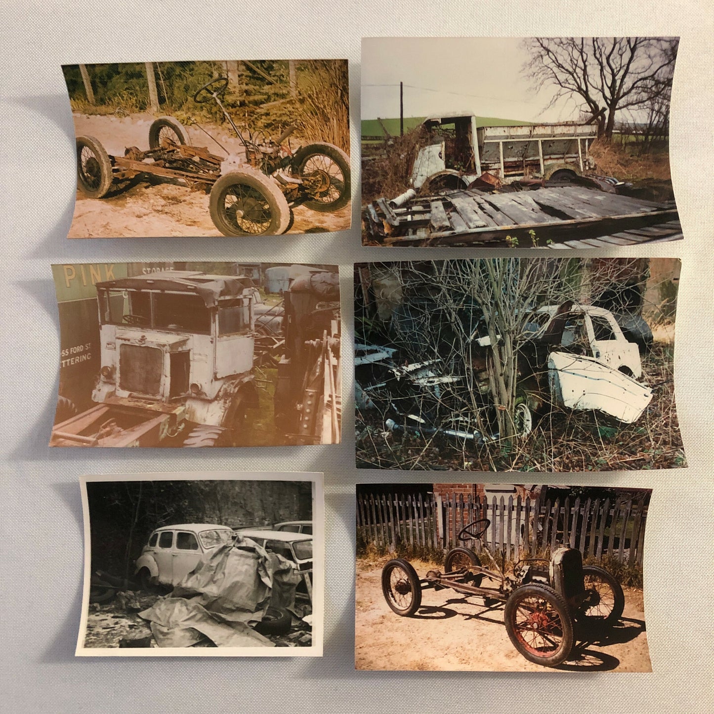 Vintage Austin Barn Find Junk Yard Car Truck Part Photo Photograph Lot of 30