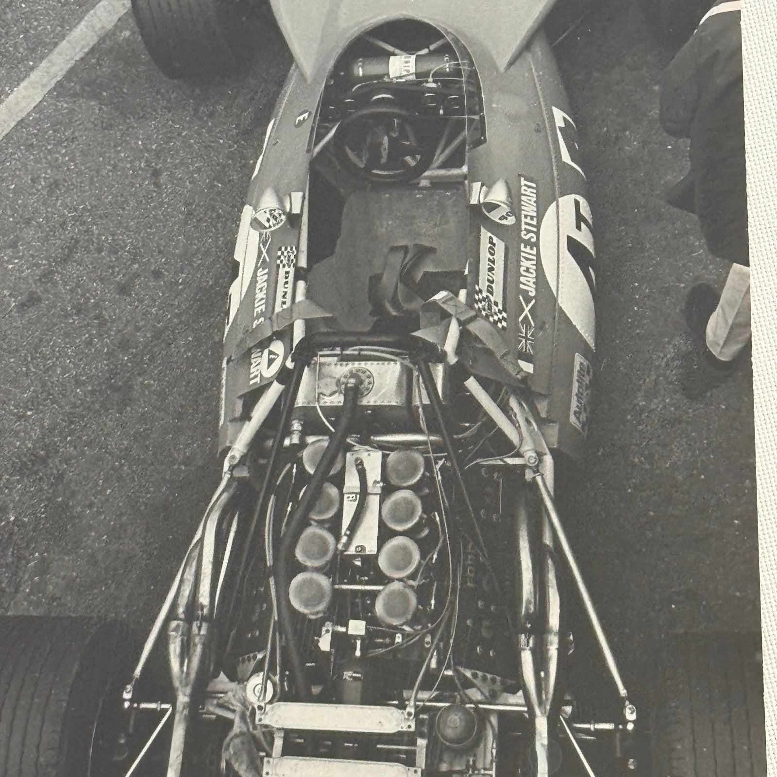 Vintage Racing Photo Photograph Jackie Stewart Matra Car Motorsport