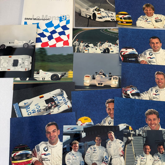 1999 BMW V12 LMR LeMans Racing Press Kit Brochure Photos GERMAN Jenny Holzer Art