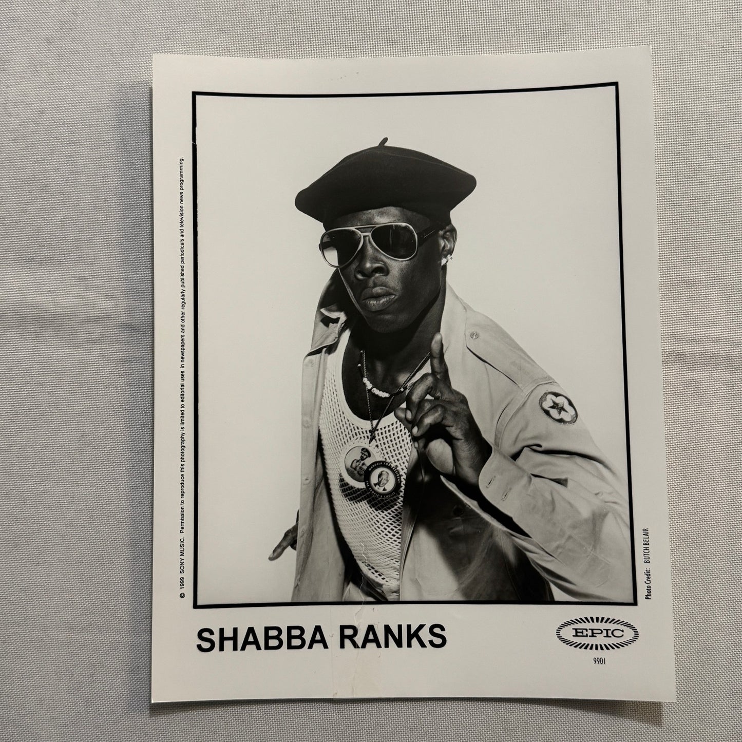 Shabba Ranks Music Publicity Press Photo Photograph Dancehall 1995 1999 Lot 2x