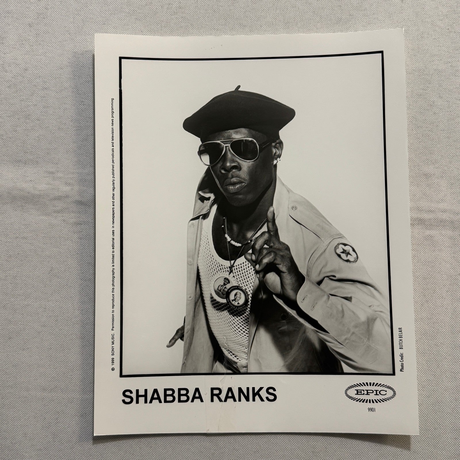 Shabba Ranks Music Publicity Press Photo Photograph Dancehall 1995 1999 Lot 2x