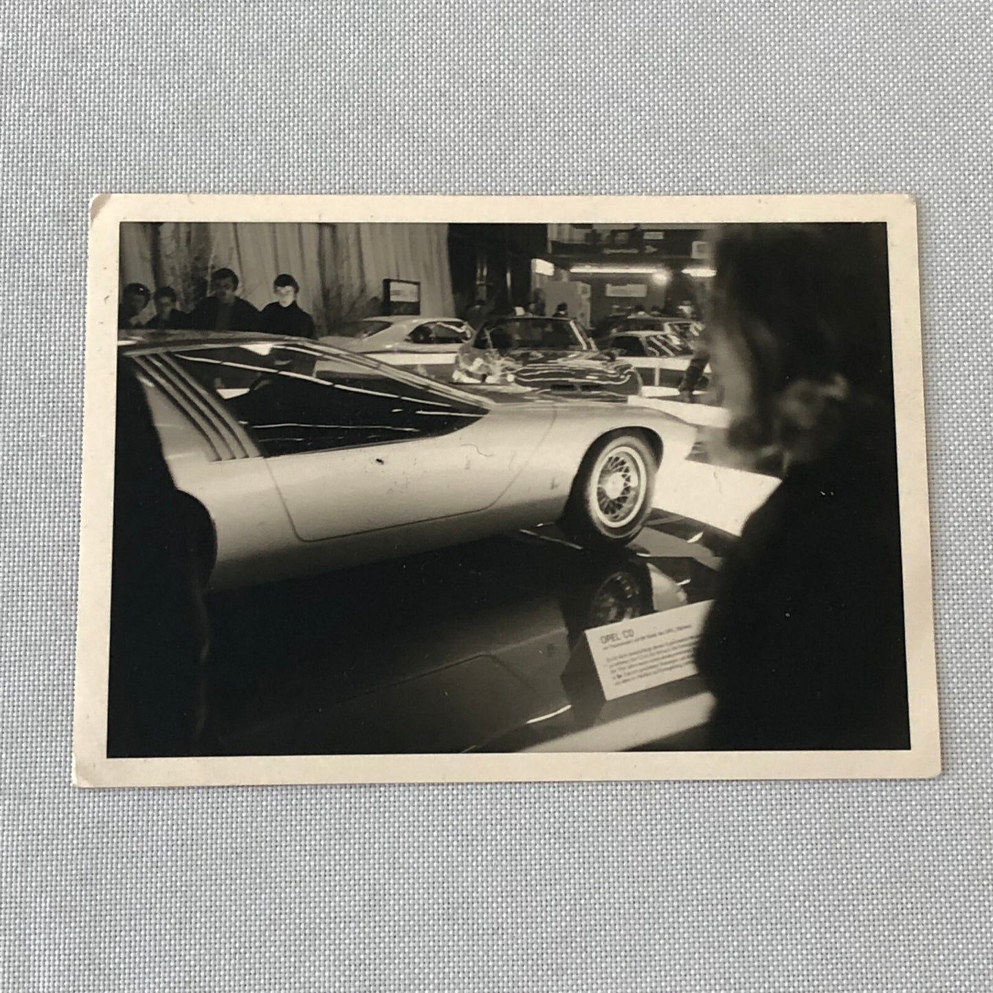Vintage Opel CD Concept Car Automobile at Auto Show Photo Photograph Lot of 2