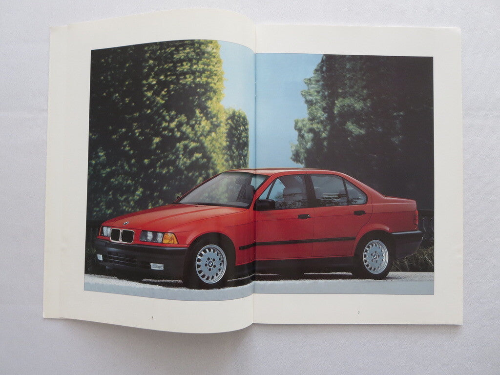 1991 BMW 3 Series Sedan Sales Brochure Catalog Advertising 325i