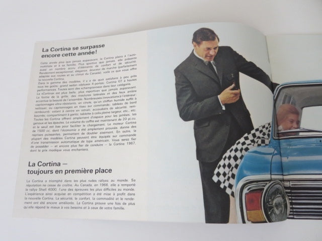 1960s Ford Cortina Sales Brochure Advertising Catalog FRENCH Canadian 