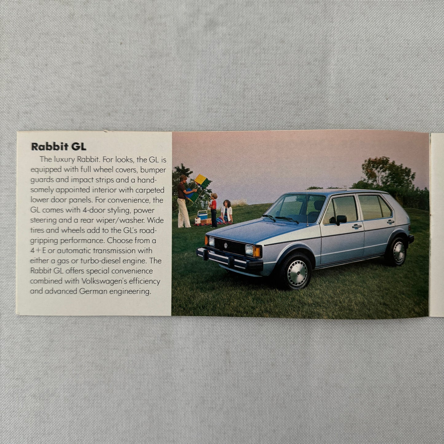 Volkswagen Sales Brochure Catalog VW Rabbit Scirocco Vanagon Pickup 1982 1983