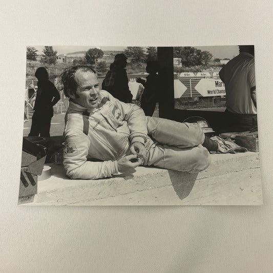 Vintage Racing Photo Peter Gethin 1972 Rome Grand Prix Race Italy Italian