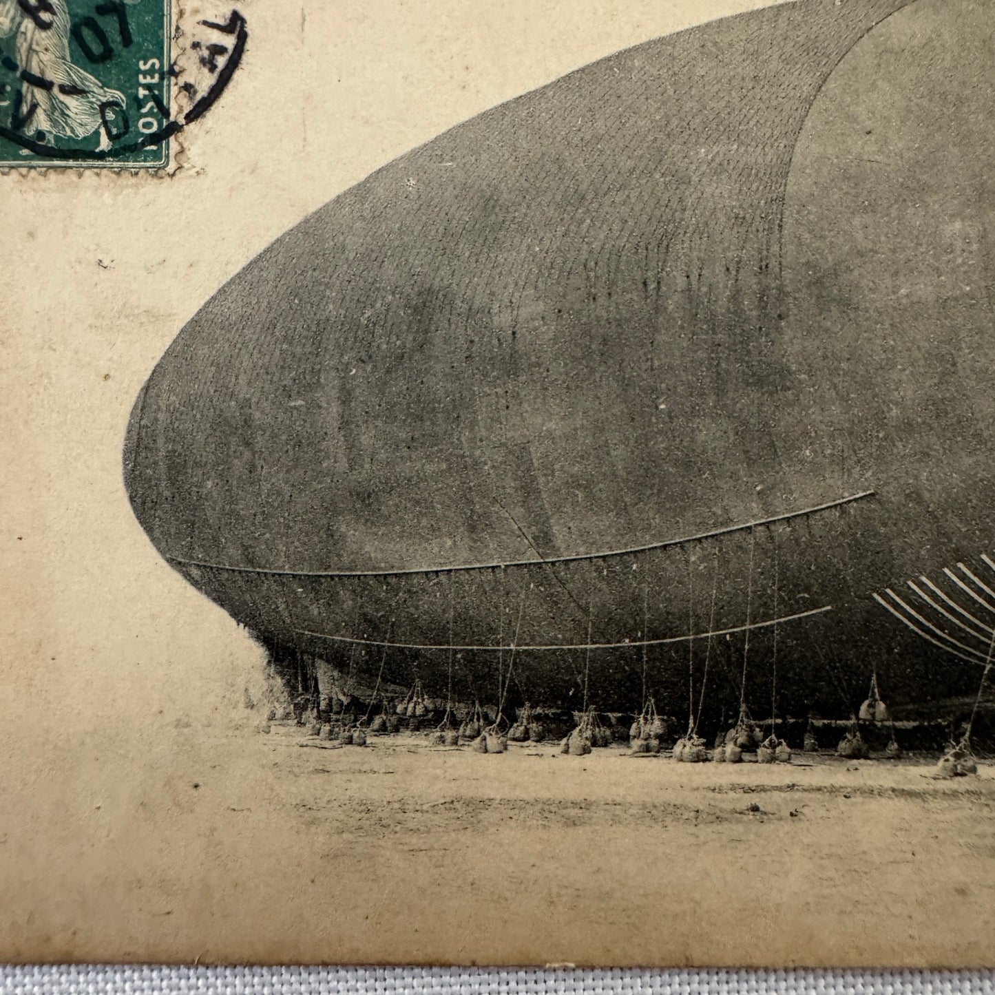 Vintage Zeppelin Airship Dirigible America Postcard Post Card French North Pole
