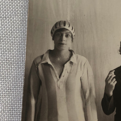 Circus Real Photo Postcard RPPC Post Card Clown Performers Acrobats Dancers ?