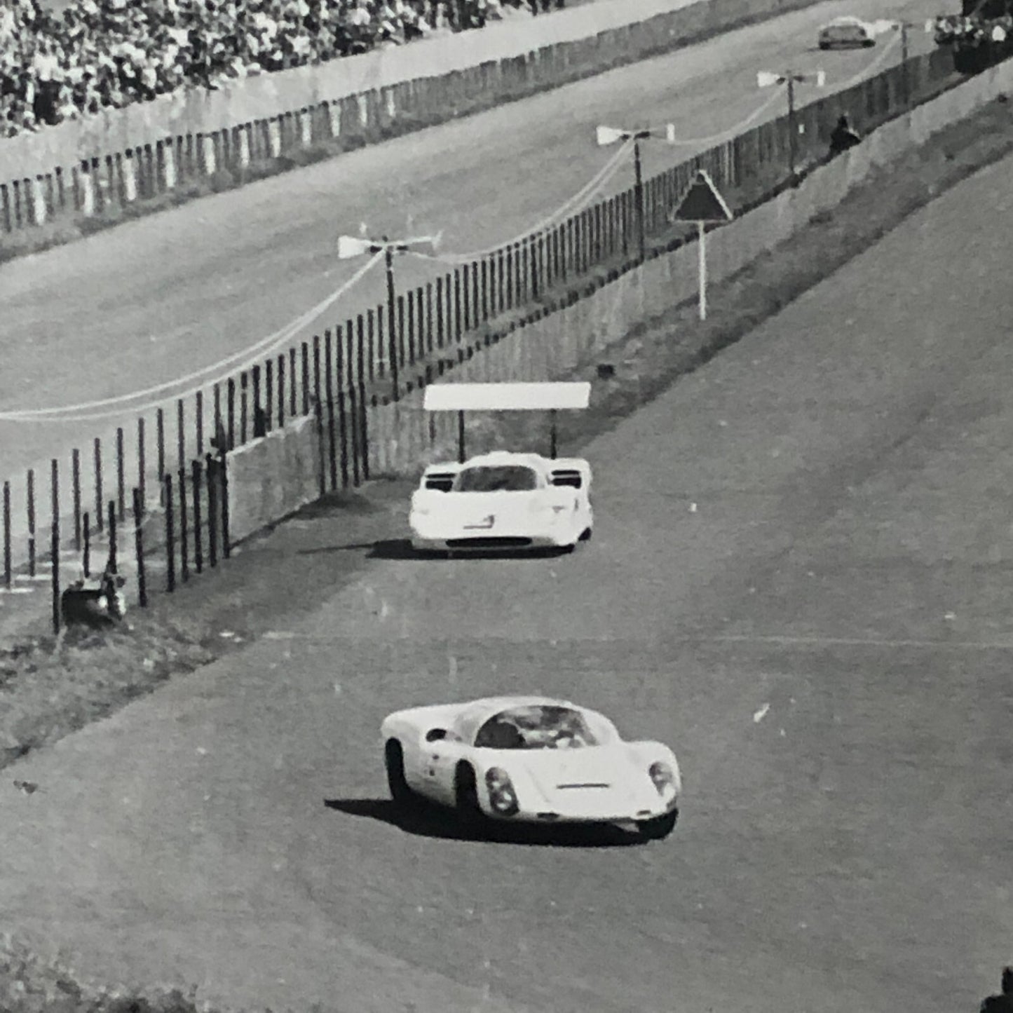 Vintage Bernard Cahier Racing Photo Nurburgring Phil Hill Chaparral Porsche 1967