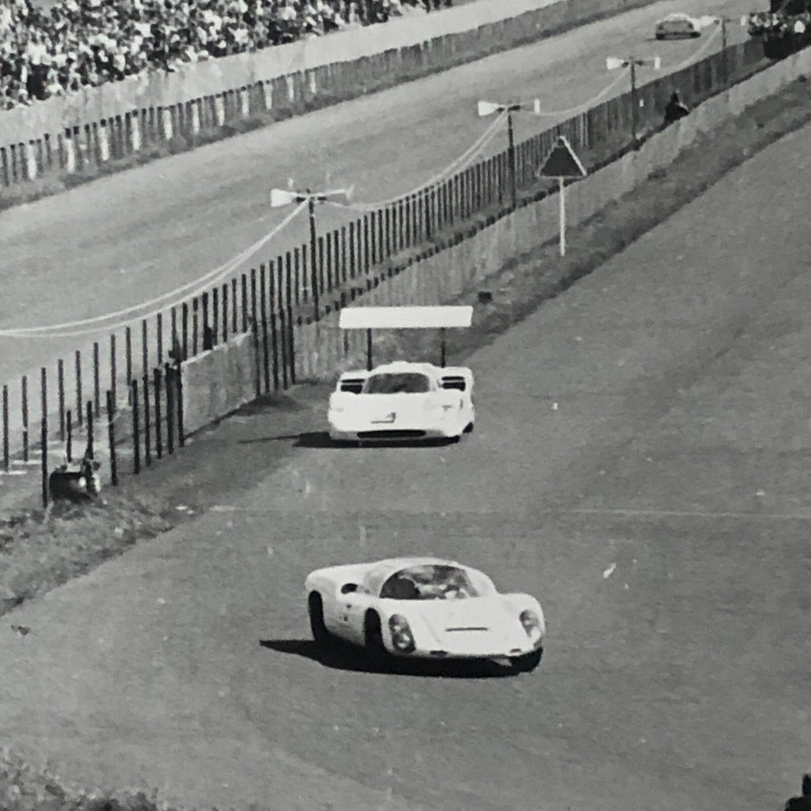 Vintage Bernard Cahier Racing Photo Nurburgring Phil Hill Chaparral Porsche 1967