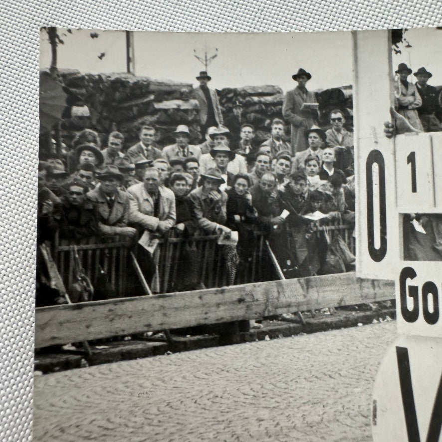 Vintage Car Racing Motorsport Photo Photograph Print Unidentified Officials