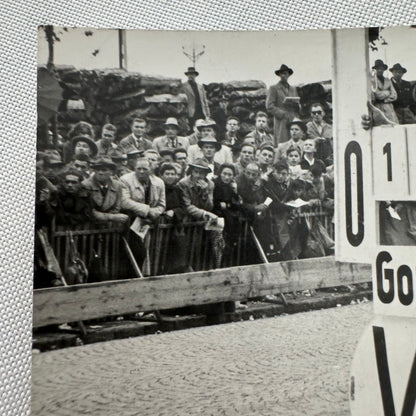 Vintage Car Racing Motorsport Photo Photograph Print Unidentified Officials