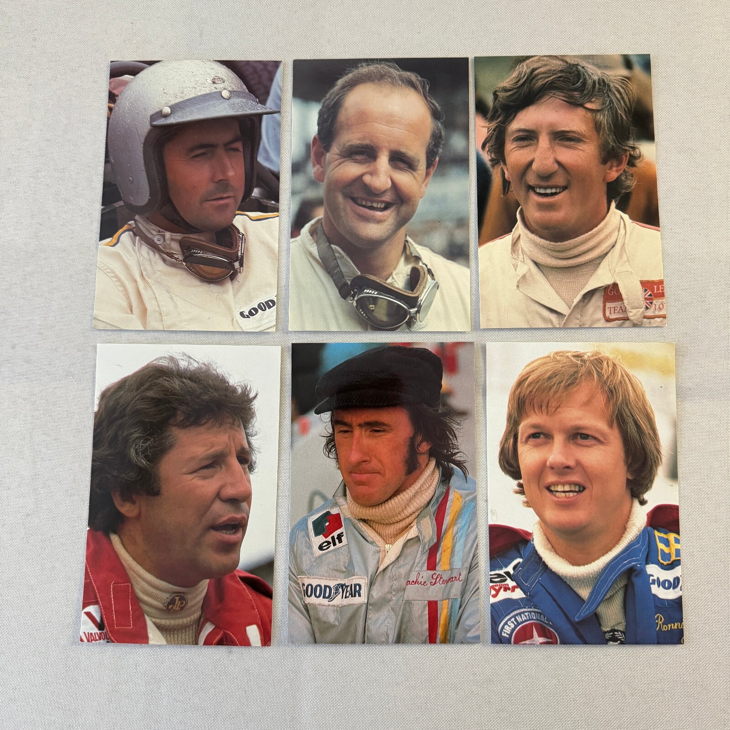 Racing Driver Legend Postcard Lot 28X Stirling Moss Jackie Stewart Jack Brabham