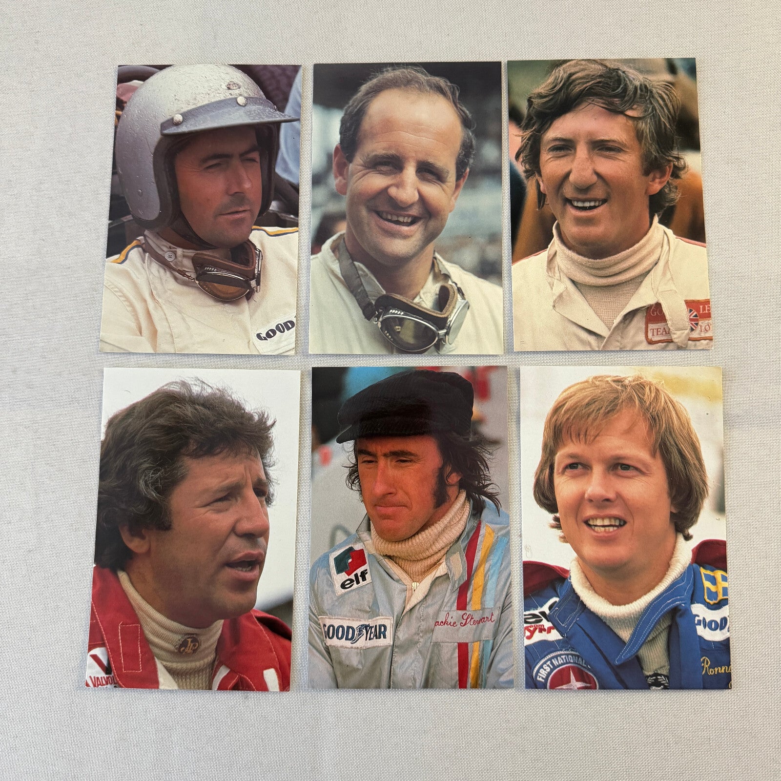 Racing Driver Legend Postcard Lot 28X Stirling Moss Jackie Stewart Jack Brabham