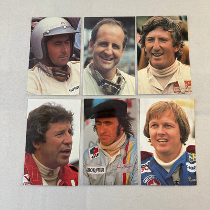 Racing Driver Legend Postcard Lot 28X Stirling Moss Jackie Stewart Jack Brabham