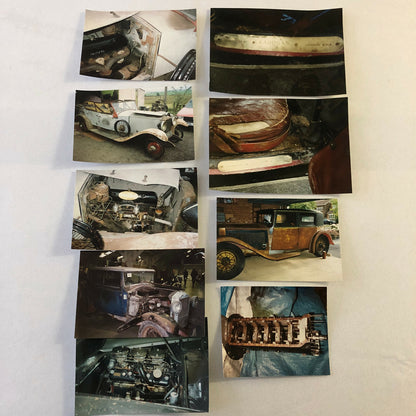 Vintage Invicta Car Barn Find Junk Yard Car Part Photo Photograph Lot of 9 