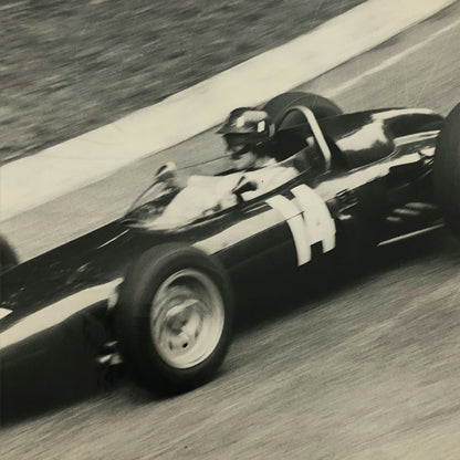 1962 Italian Grand Prix Monza Racing Photo Photograph Graham Hill BRM T57 Car 