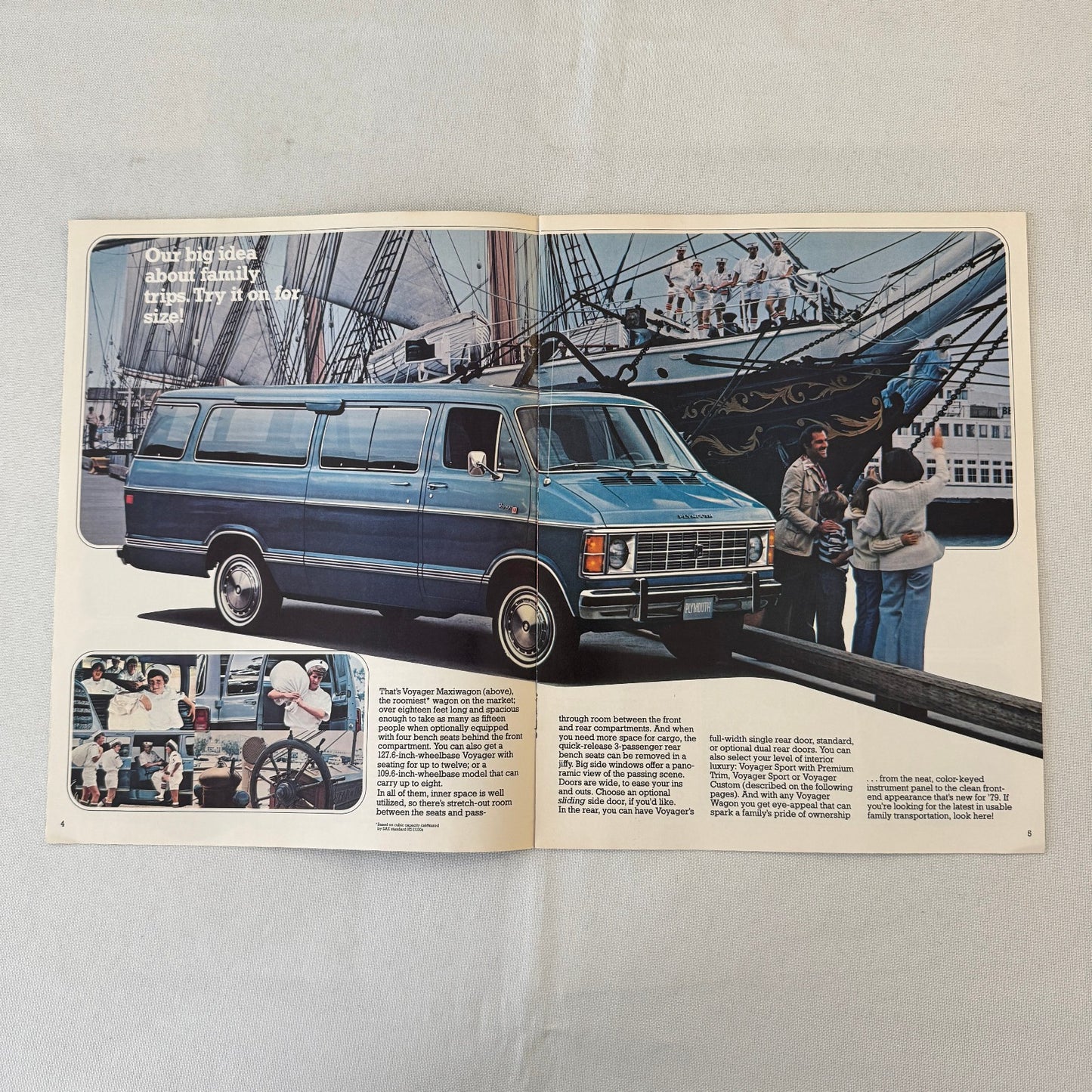 1979 Plymouth Voyager Van Wagon Sales Brochure Catalog
