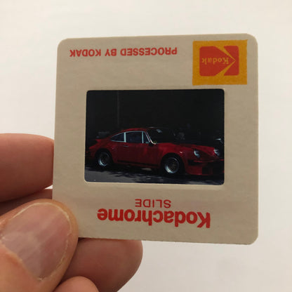 Porsche 911 Car 35mm Photo Slide Vintage 1981