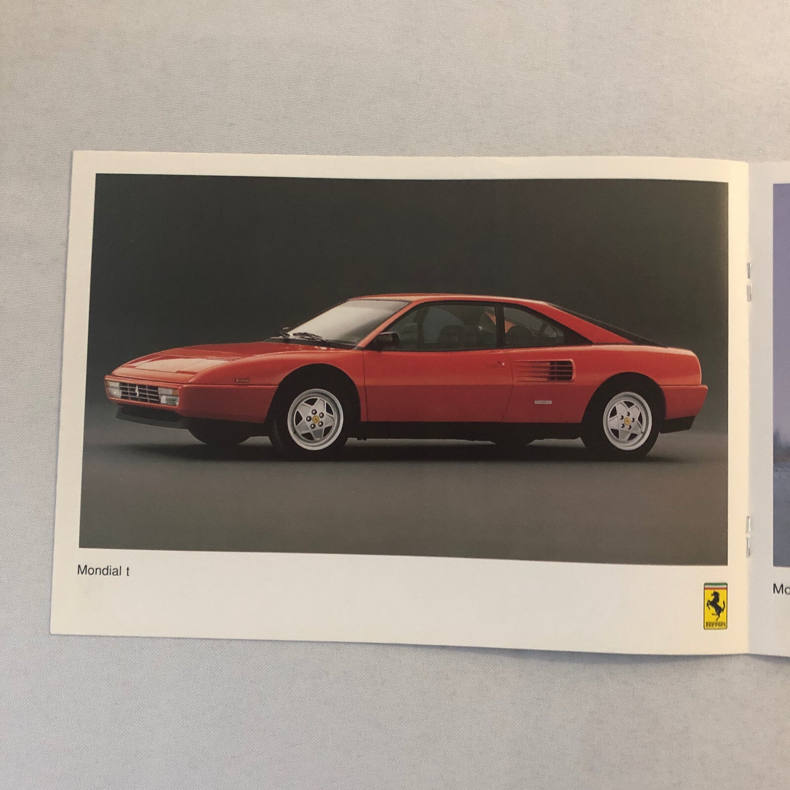 Ferrari Sales Brochure F40 Testarossa 348 Mondial Cabriolet Garage Francorchamps