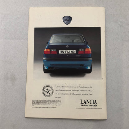 Lancia Dedra Car ACCESSORIES Sales Brochure Catalog Dedra German Text