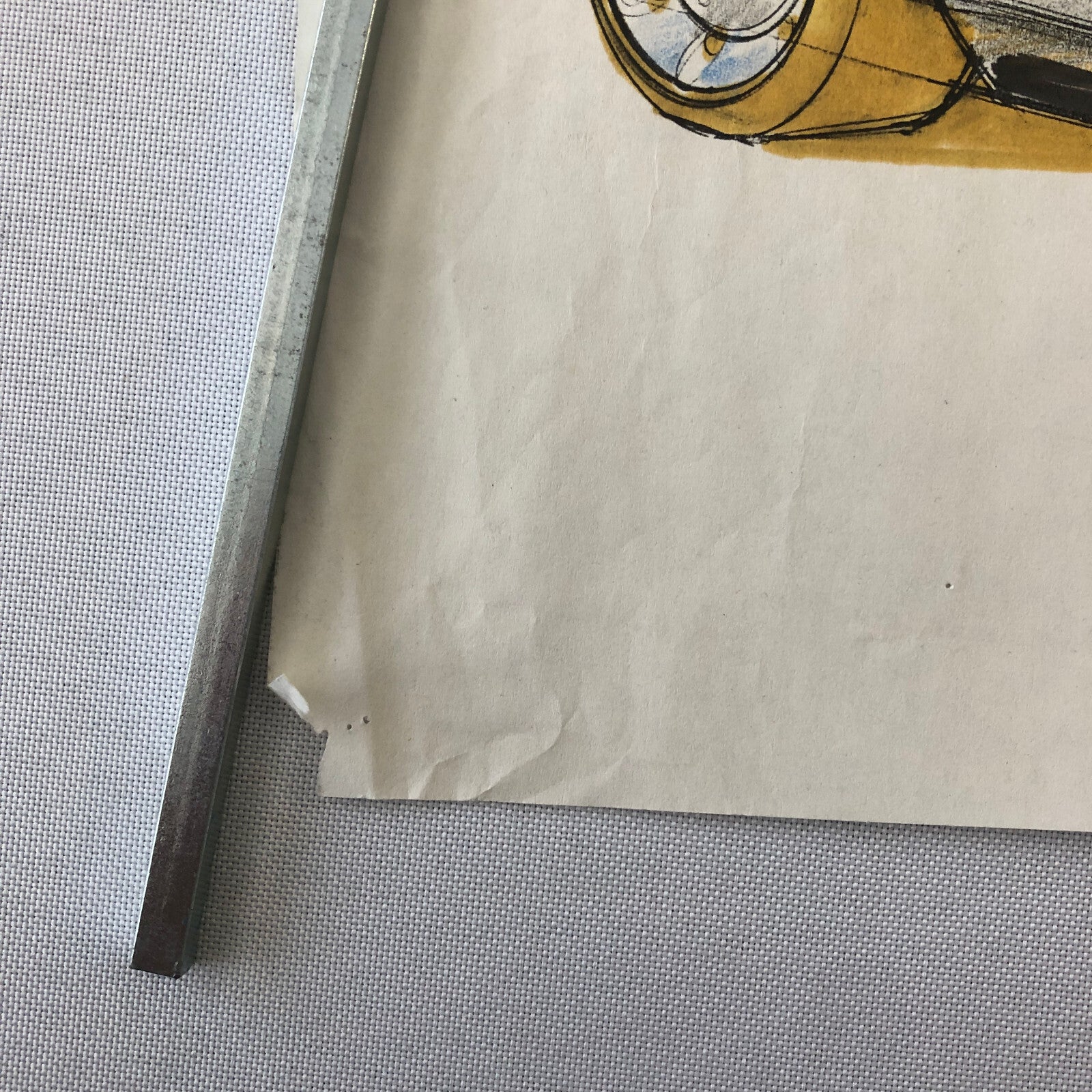 Car Styling Concept Illustration Art Drawing Sketch Vintage Signed 1986