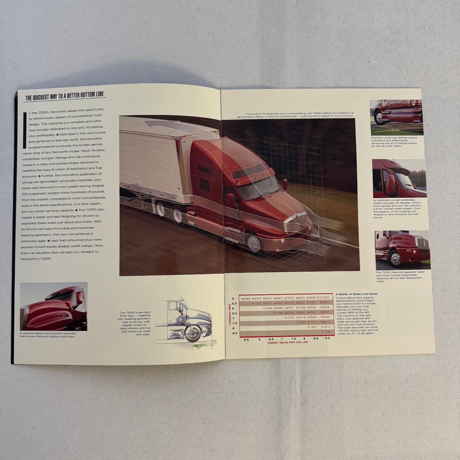 1996 Kenworth T2000 Truck Sales Brochure Catalog - Original
