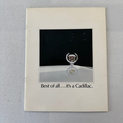 1982 Cadillac Car Sales Brochure Catalog Fleetwood Brougham Eldorado DeVille