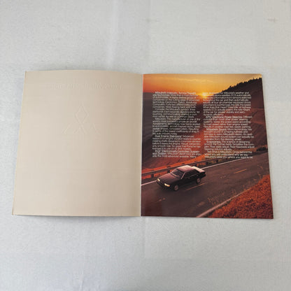 1986 Mitsubishi Galant Car Sales Brochure Catalog Advertising