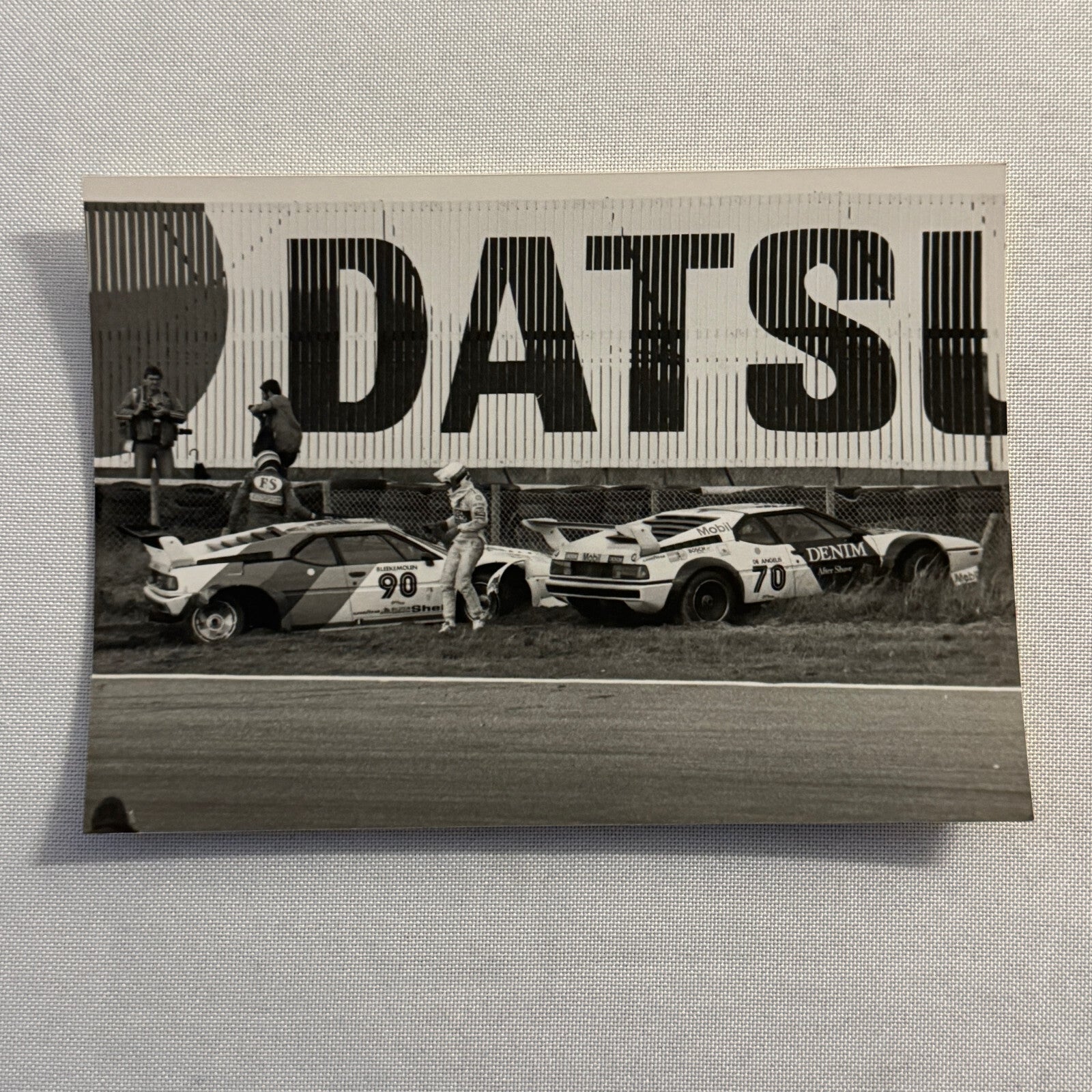 BMW M1 Racing Car Series Photo Photograph Crash Wreck