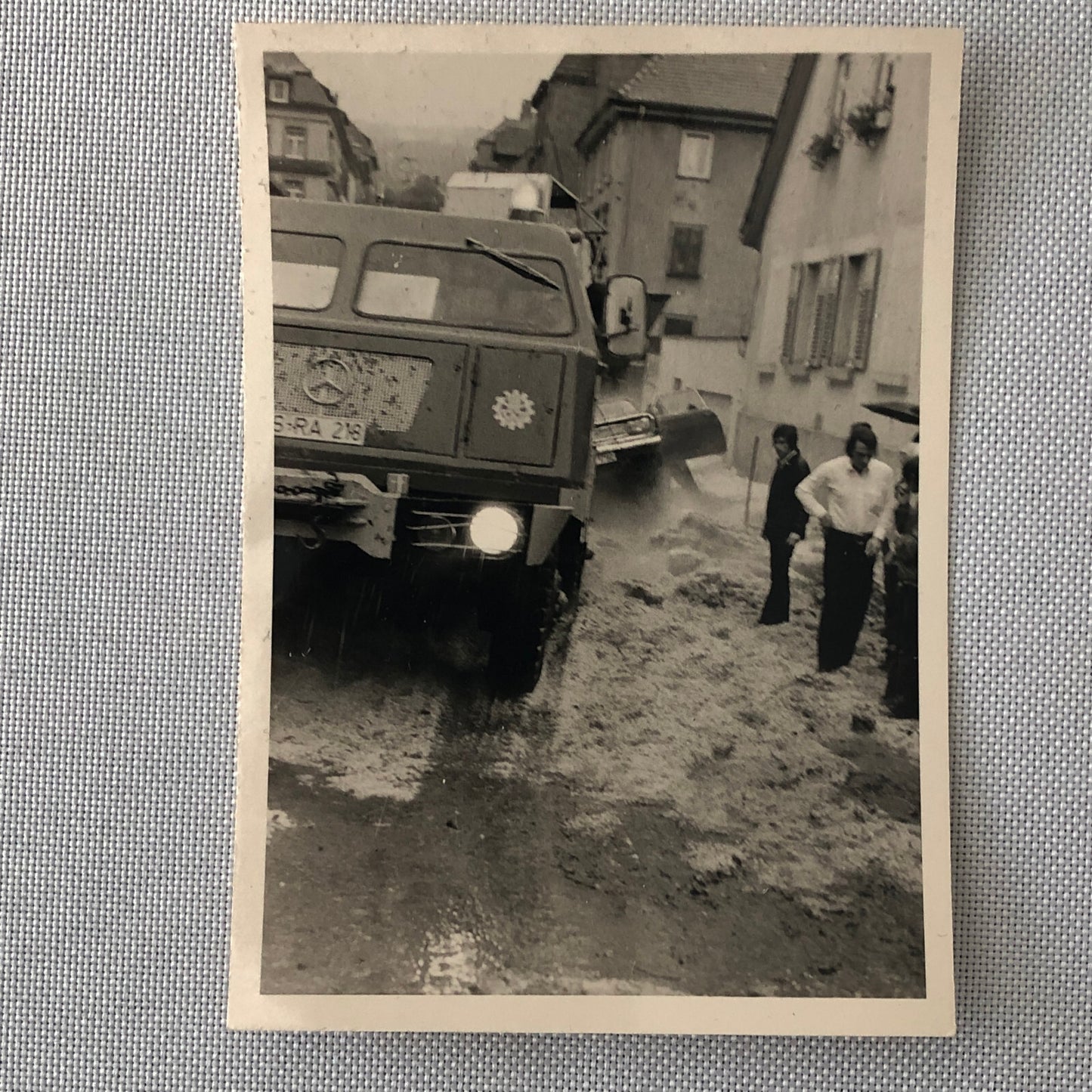 Vintage Disaster Photo Snow Storm Flood Germany Cars People Lot of 7