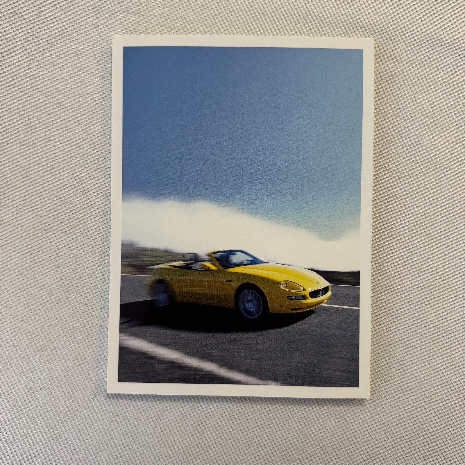 2001 Maserati Spyder Convertible Press Kit Brochure Photo CD Frankfurt Autoshow