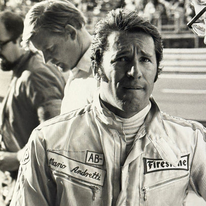Vintage Mario Andretti Racing Driver Photo Photograph Print Motorsport