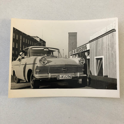 Vintage Photo Photograph Lot Woman with Opel Car - Tag AL22E1