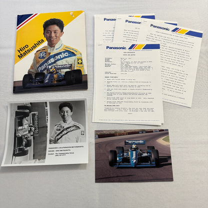 Hiro Matsushita CART Indy Car Racing Driver Press Kit Panasonic Team 1991