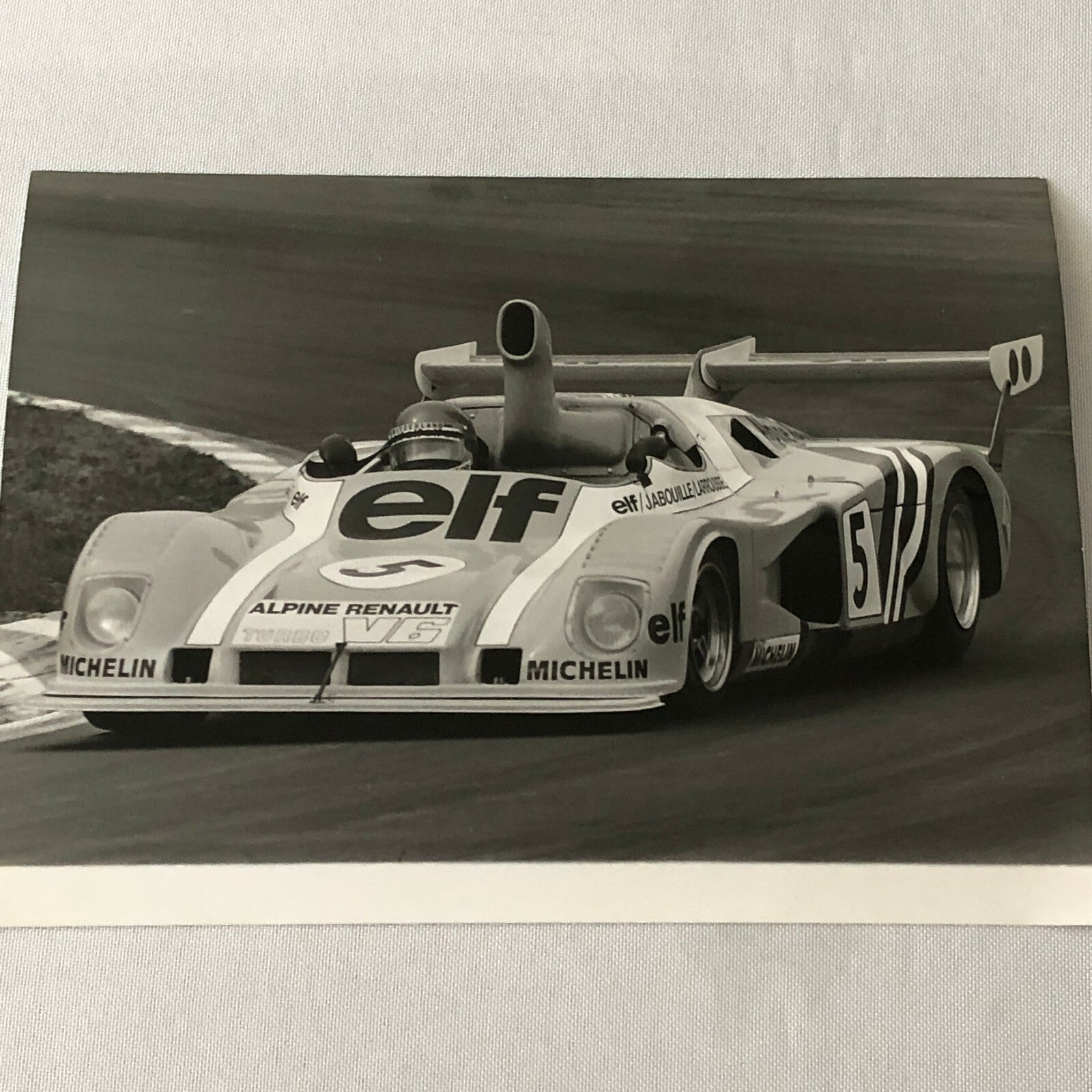 Vintage Racing Photo Photograph 1975 1000 KM de Mugello Race Renault Alpine A441