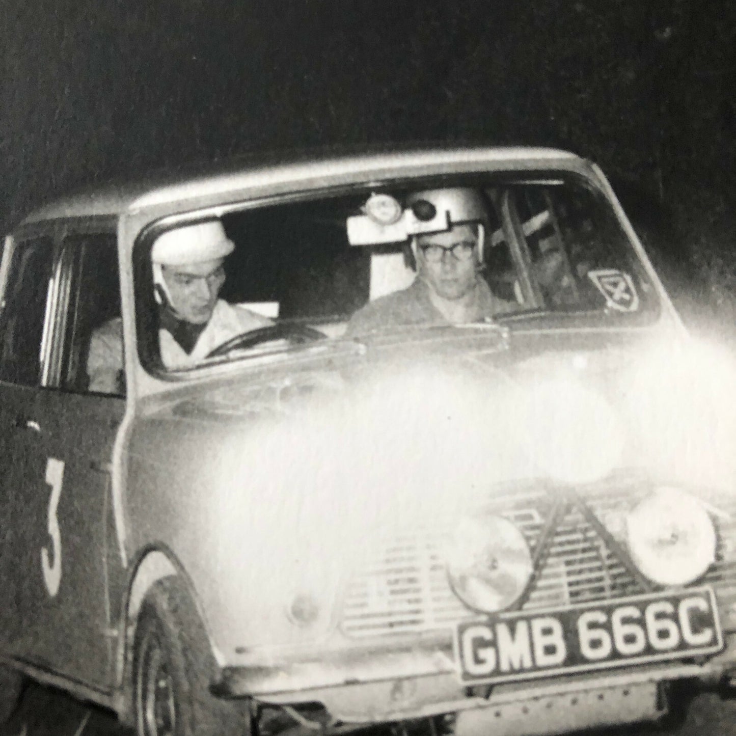 Vintage Austin MINI Racing Car Photo Photograph Print - Rally Rallye Car ? 